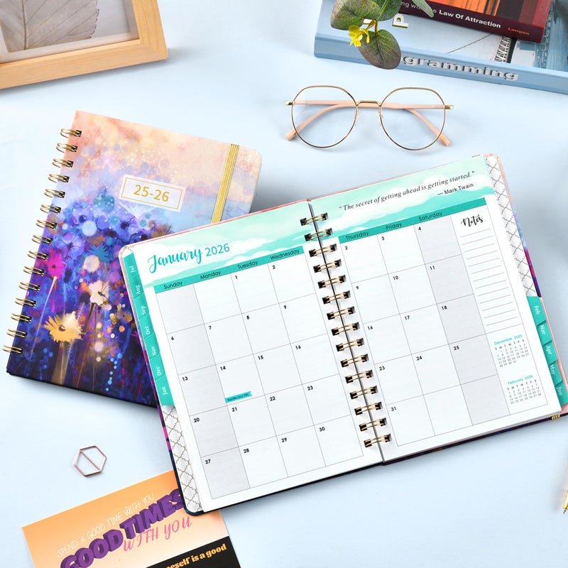 MaaIbok 2025-2026 Planner - Planner 2025-2026 Daily Weekly and Monthly, Jul 2025 - Jun 2026, Academic Planner 2025-2026, 12 Monthly Tabs, 6.3    8.4, Inner Pocket, Hardcover, Perfect for Organization - Image 2